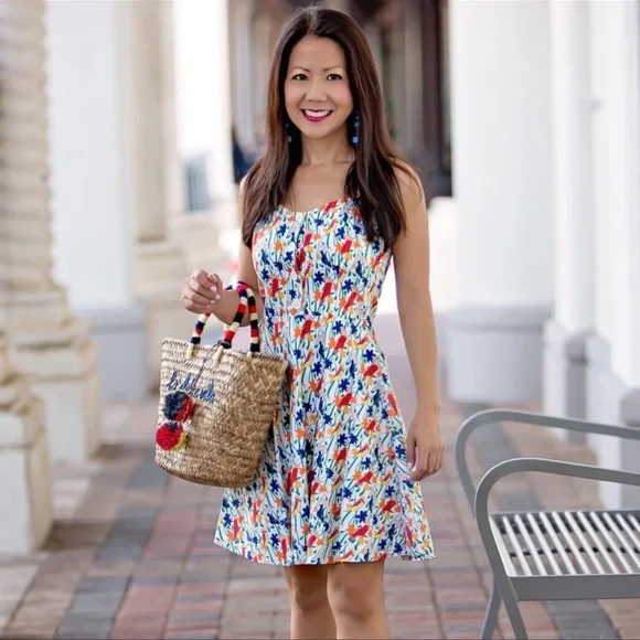 Alice + Olivia Nella Mini Dress in Bird Party - Picture 3 of 9